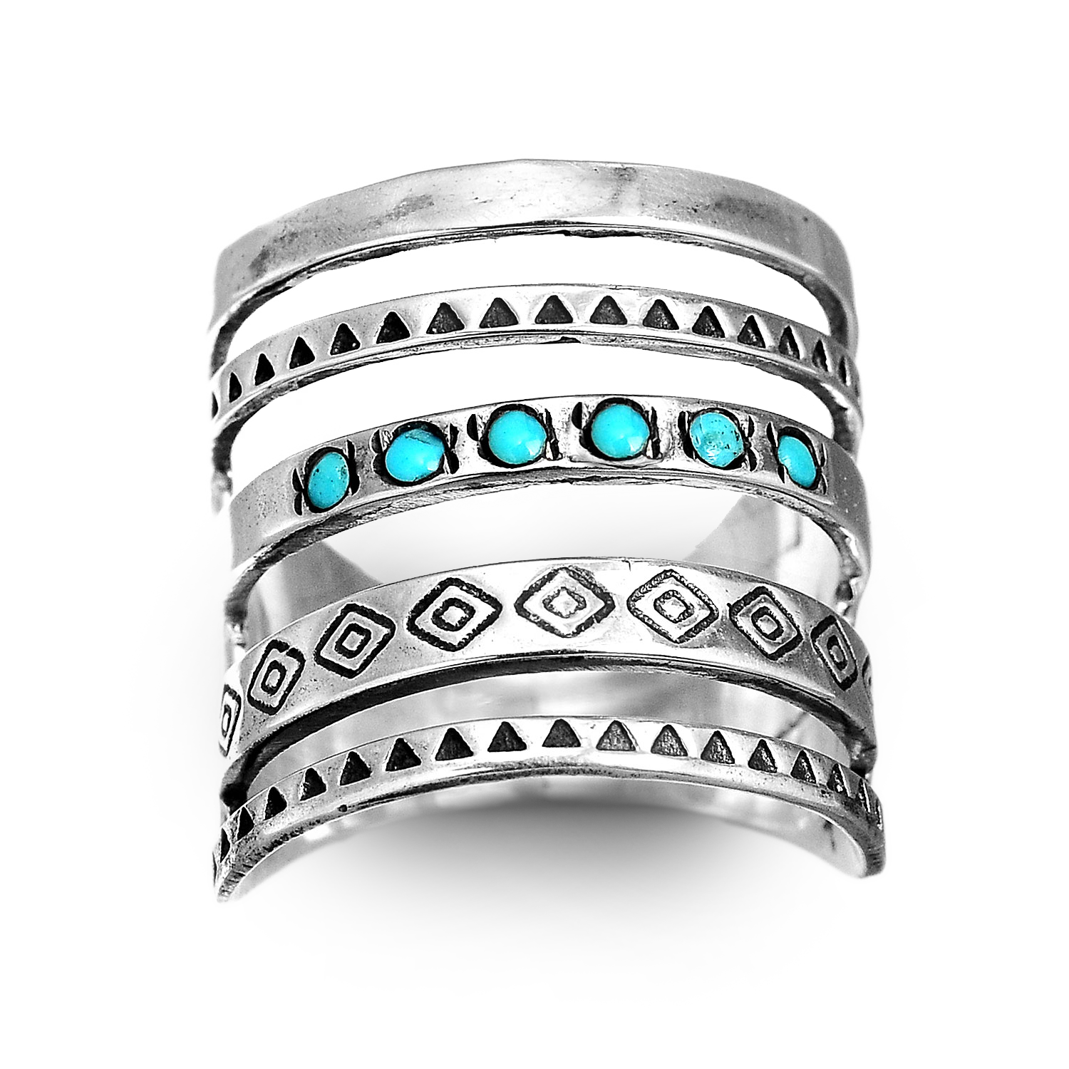 Sterling Silver Southwestern Style Turquoise Ring