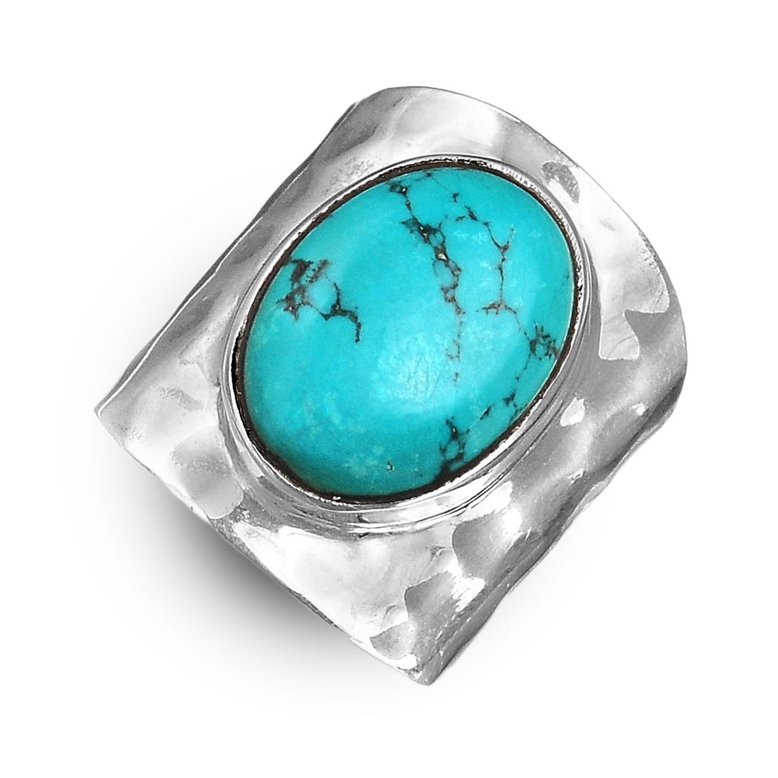 Chunky Boho Turquoise Ring