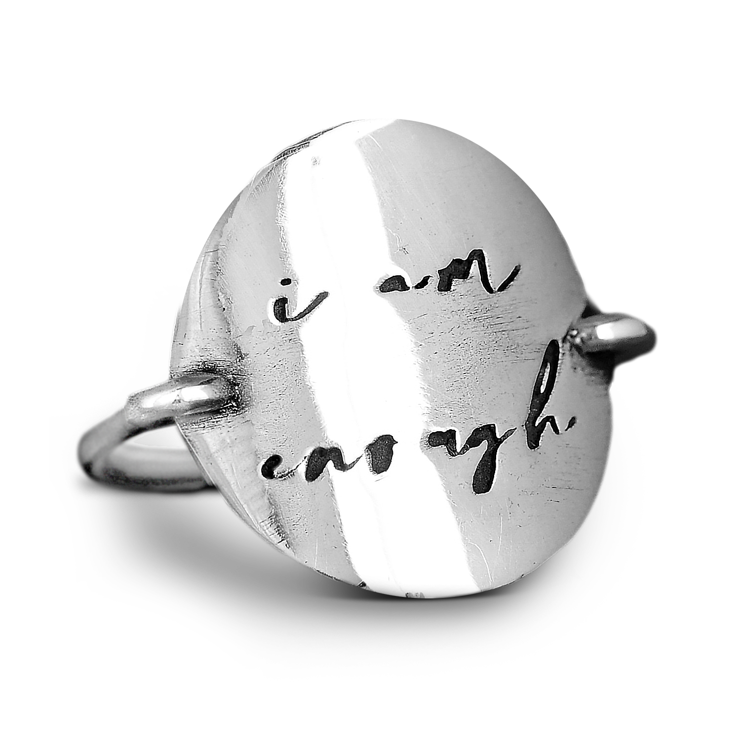 I Am Enough Ring - Sterling Silver