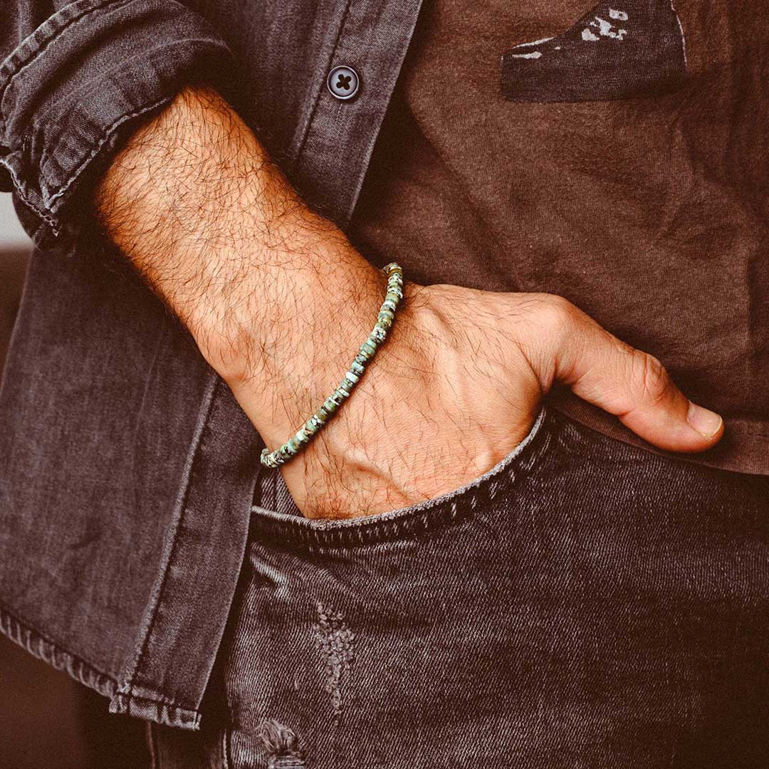 Natural Turquoise Beaded Bracelet