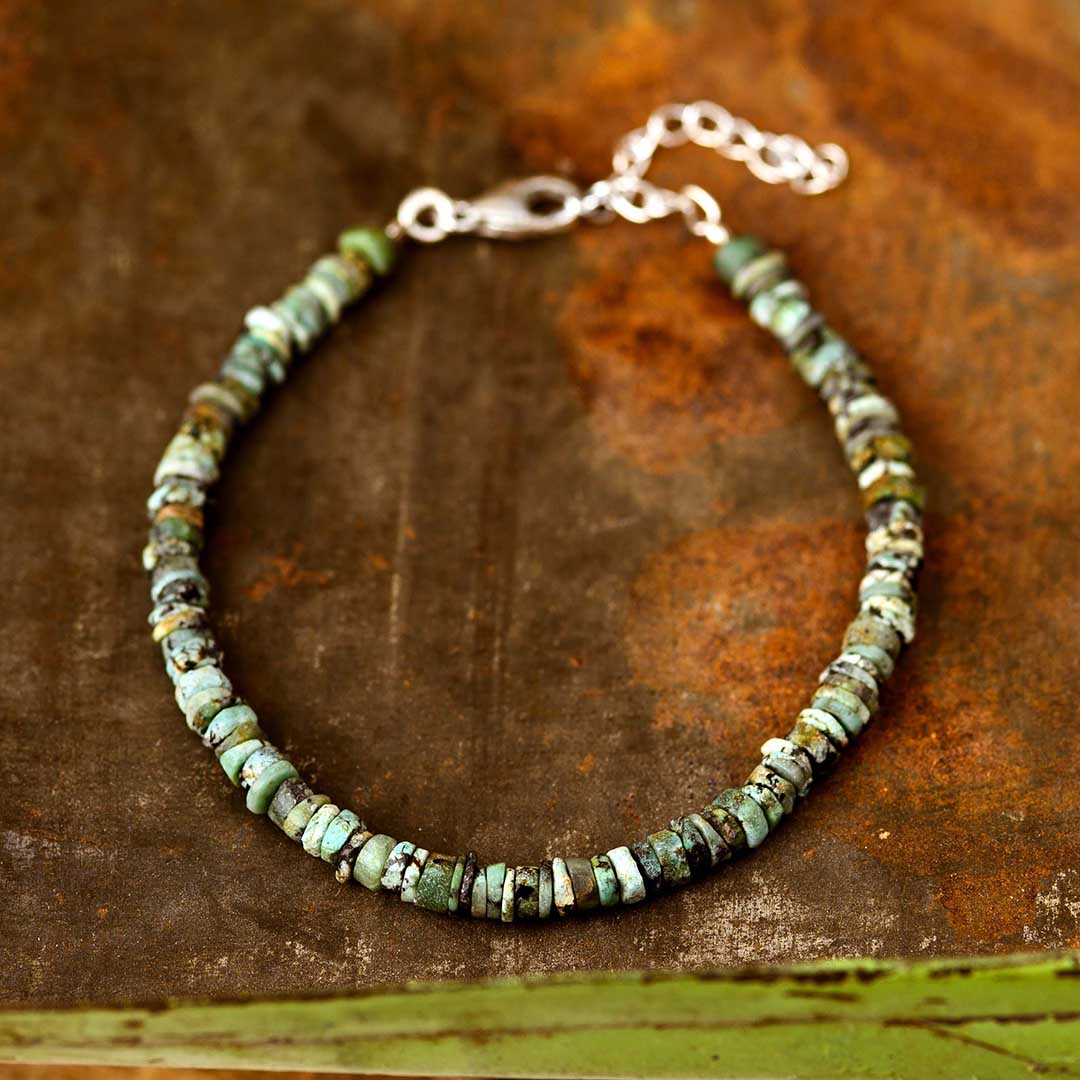 Natural Turquoise Beaded Bracelet