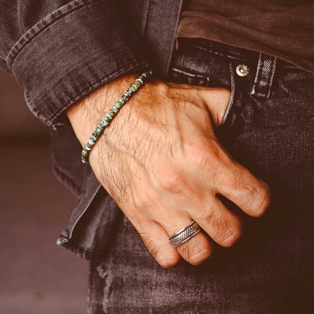 Natural Turquoise Beaded Bracelet