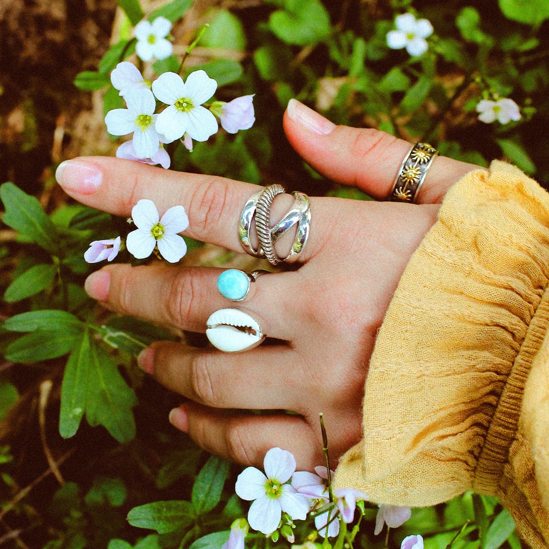 Wrap Chunky Sterling Silver Ring