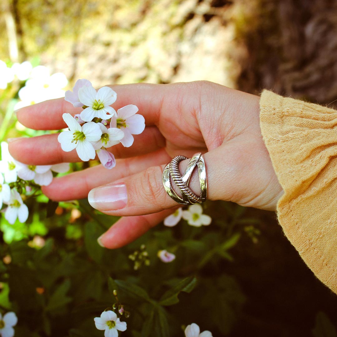 Wrap Chunky Sterling Silver Ring