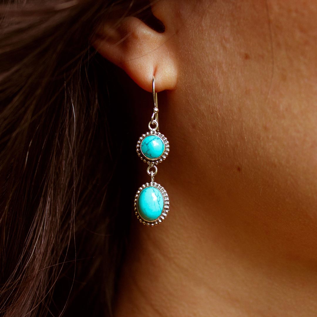 Turquoise Sterling Silver Earrings