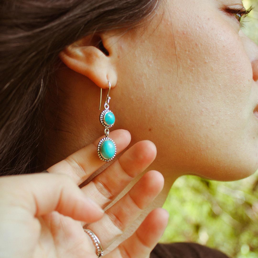 Turquoise Sterling Silver Earrings