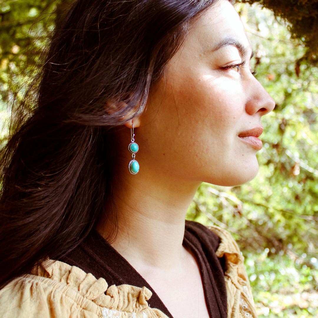 Turquoise Sterling Silver Earrings