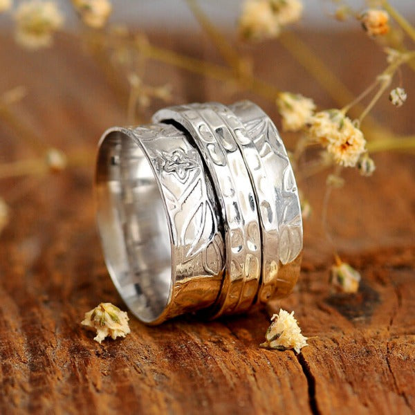 Sterling Silver Women's Spinner Rings