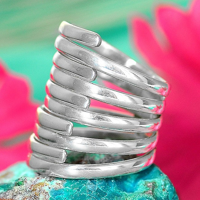 Chunky Statement Ring for women Sterling Silver