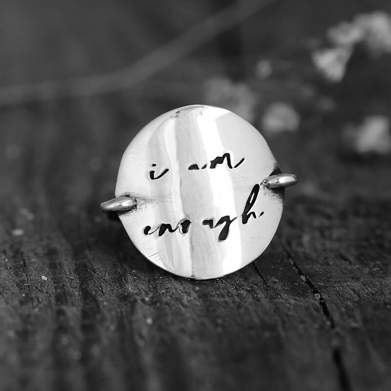 I Am Enough Ring - Sterling Silver