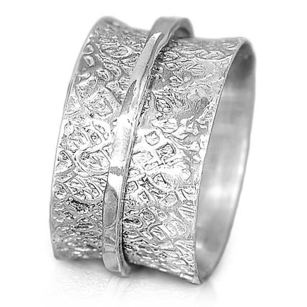 Silver Spinner Meditation Ring