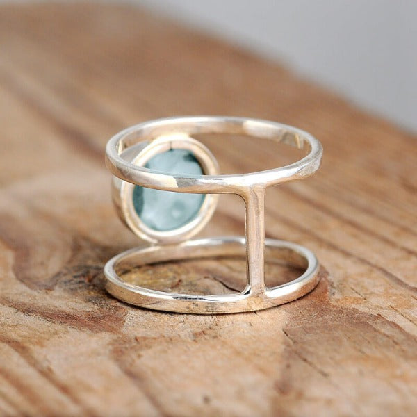 Larimar Sterling Silver Ring