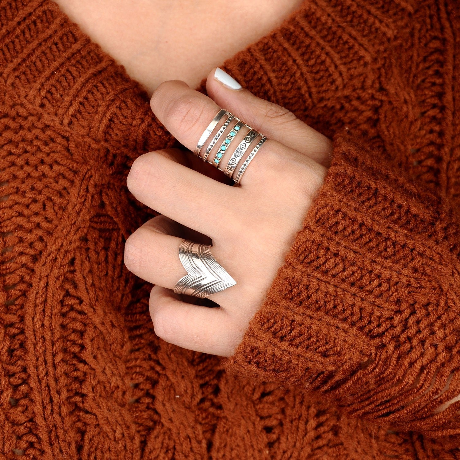 Sterling Silver Southwestern Style Turquoise Ring