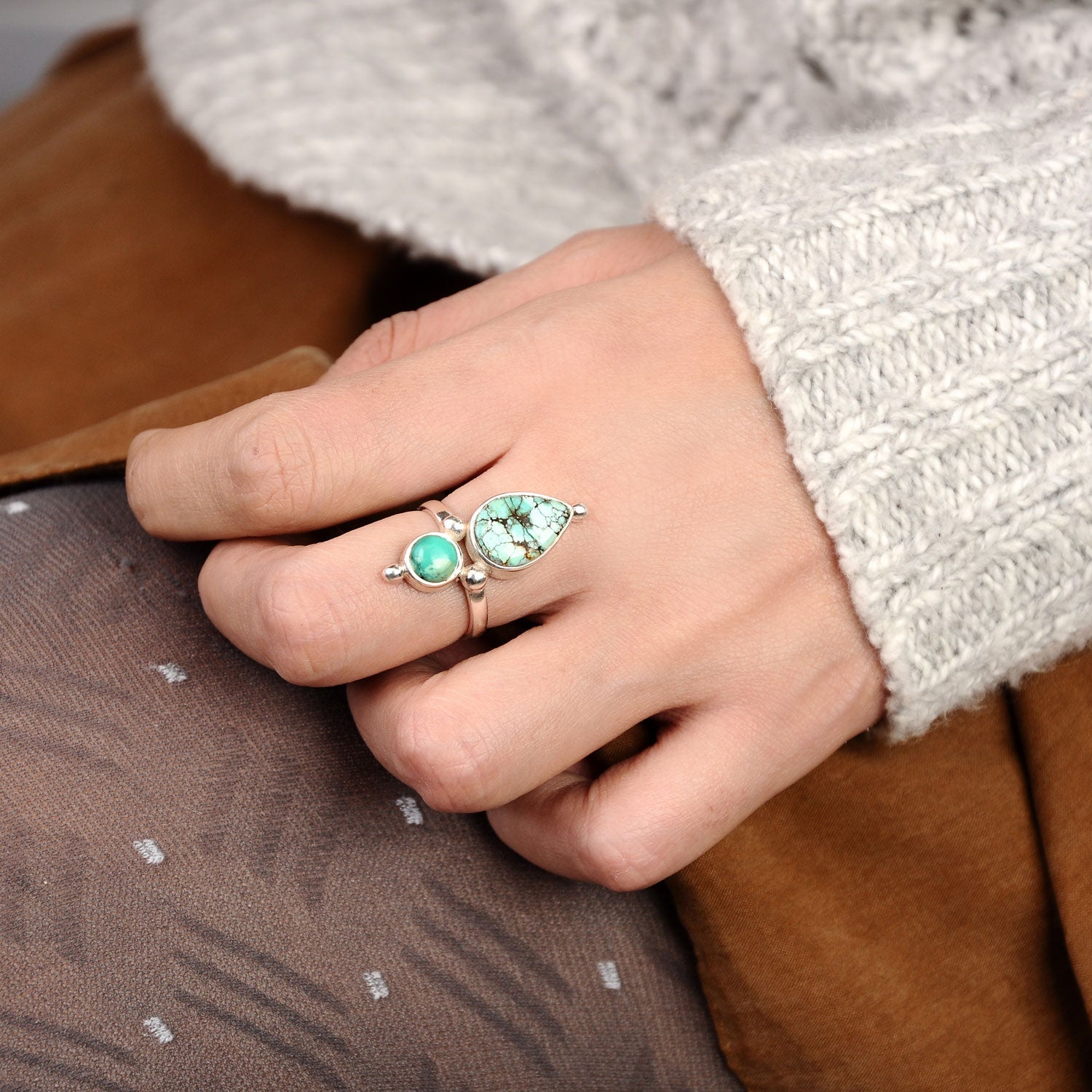 Sterling Silver Authentic Turquoise Ring