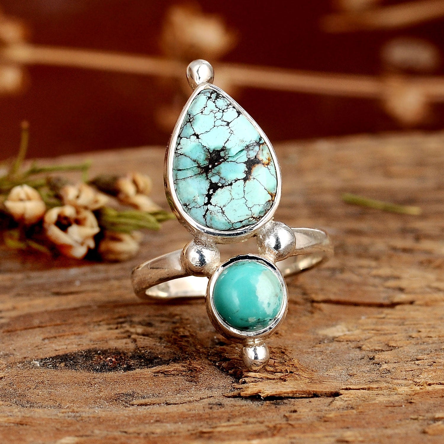 Sterling Silver Authentic Turquoise Ring