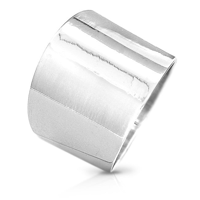 Wide Band Ring Sterling Silver